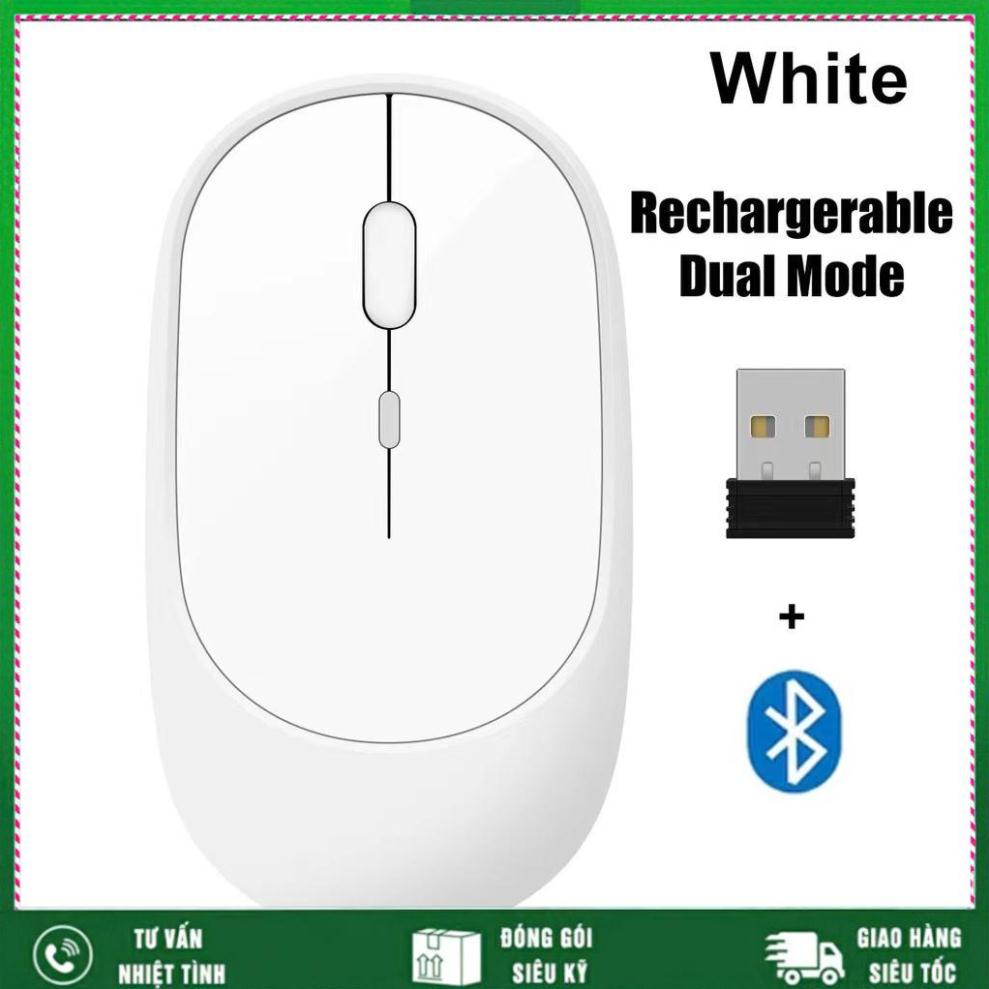 Chuột không dây bluetooth wireless 2.4G NM003 pin sạc chống ồn im lặng laptop pc smartphone