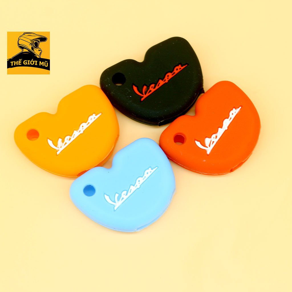 Bọc chìa khoá xe Vespa nhiều màu chất liệu Silicon