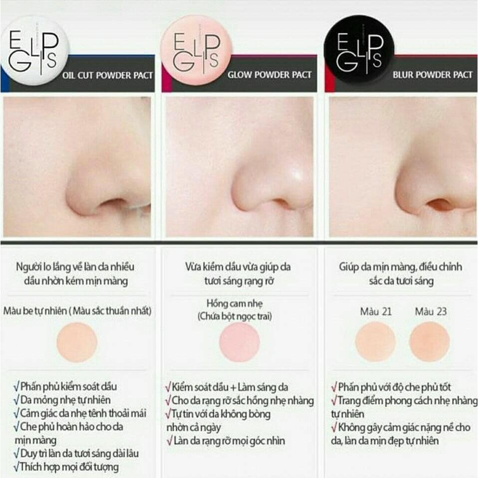 Phấn Phủ Powder Pact Eglips 8g