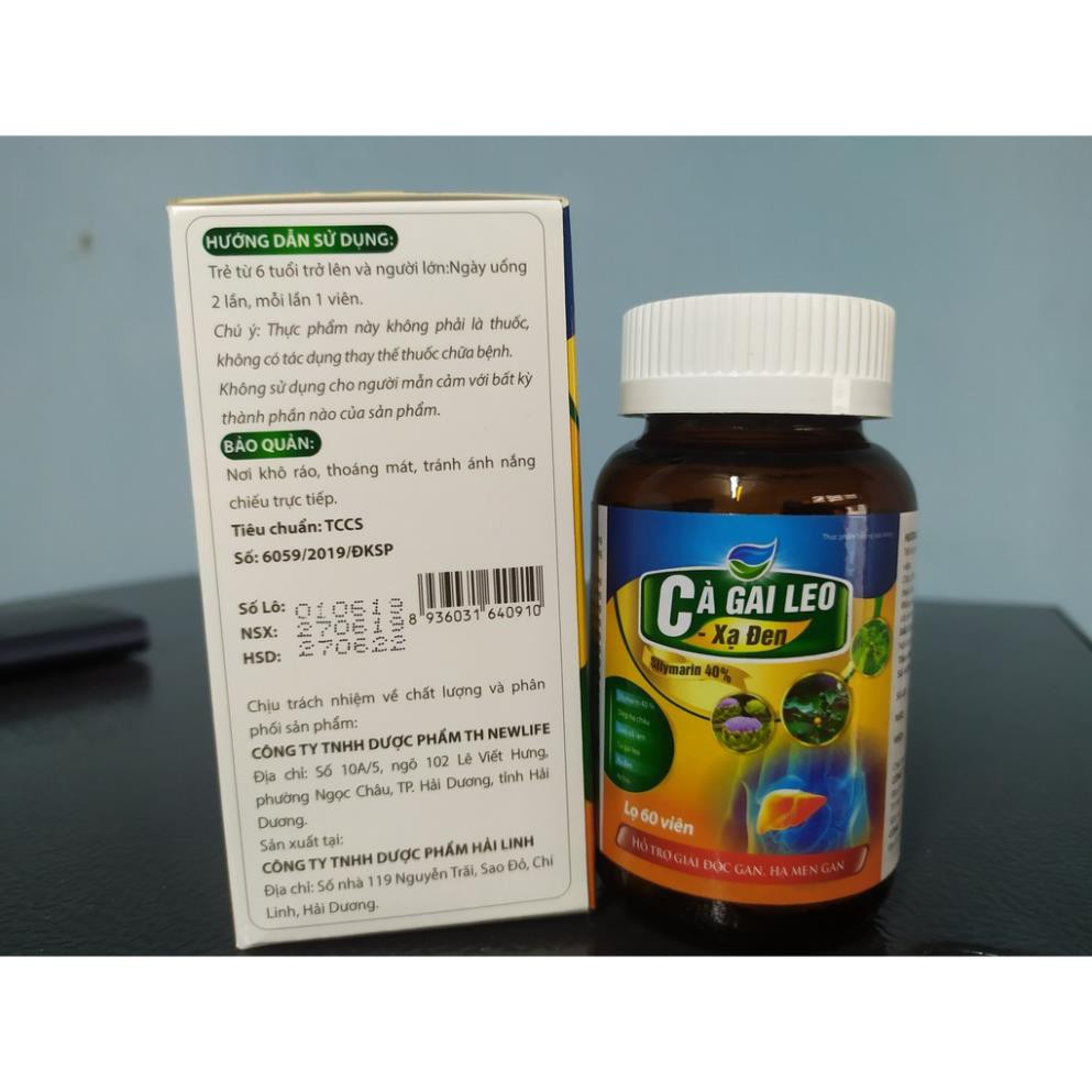 Bổ Gan Cà Gai Leo xạ đen bổ gan, mát gan, hạ men gan, tăng cường chức năng gan, Giải Độc Rượu -Bảo Vệ Gan