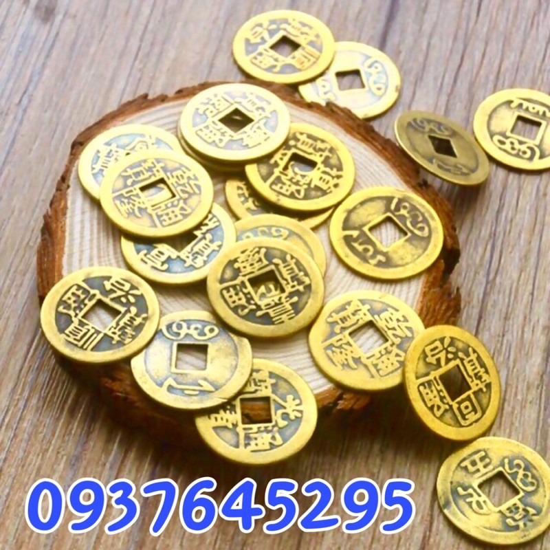 Tiền xu phong thuỷ - bộ 10 xu - tăng tài lộc