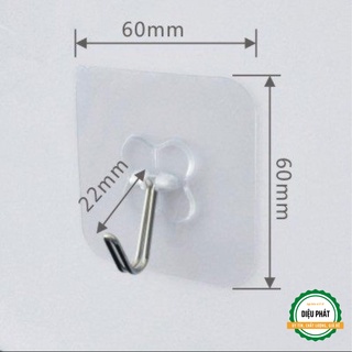 ⚡️2 Móc Dán Tường, Móc Treo Siêu Dính Chịu Lực Dưới 5kg