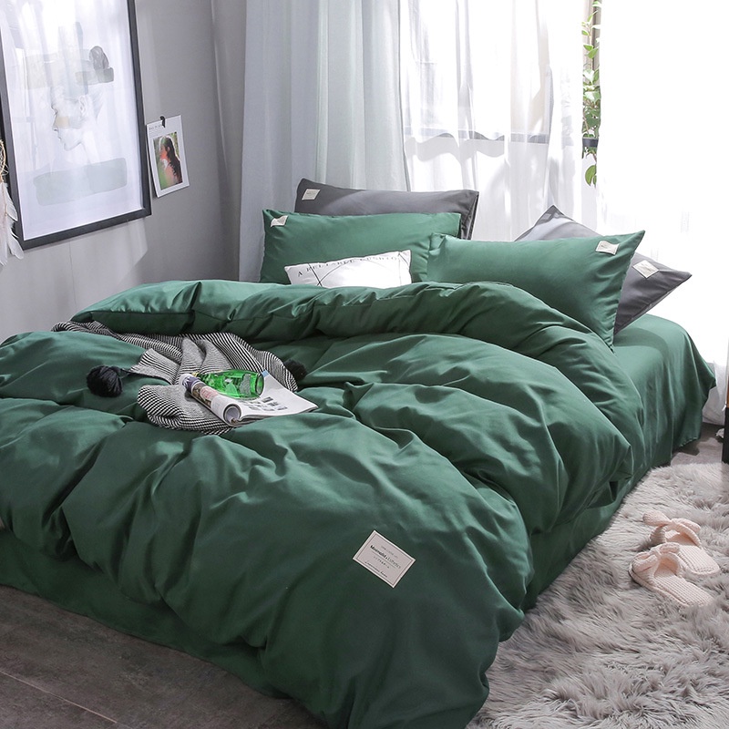 Bộ ga gối Cotton Tici Siêu mịn mát 4 món - Ga gối chăn hè
