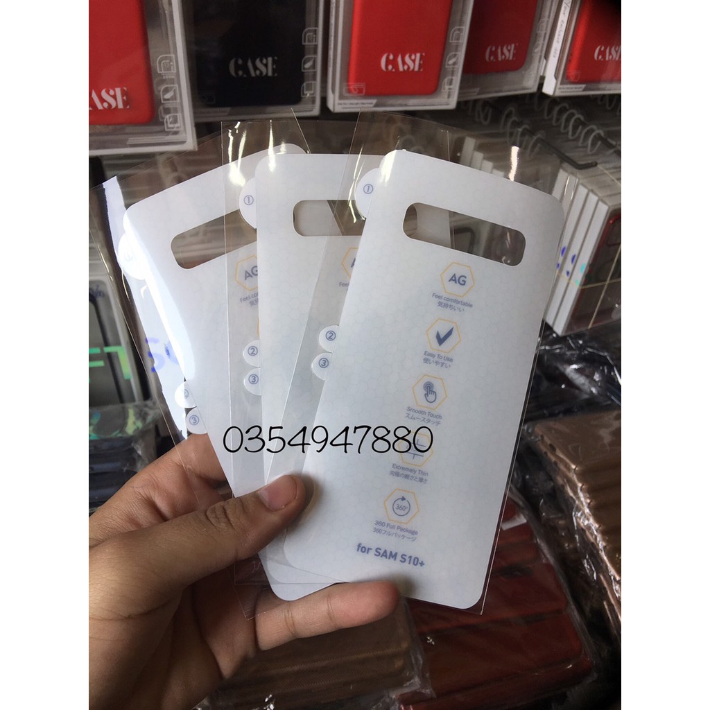 Miếng dán dẻo PPF AG Mặt trước, Mặt sau Cho Galaxy S10/ S10e/ S10 Plus/ S10 5G Chống vân tay, bảo vệ máy