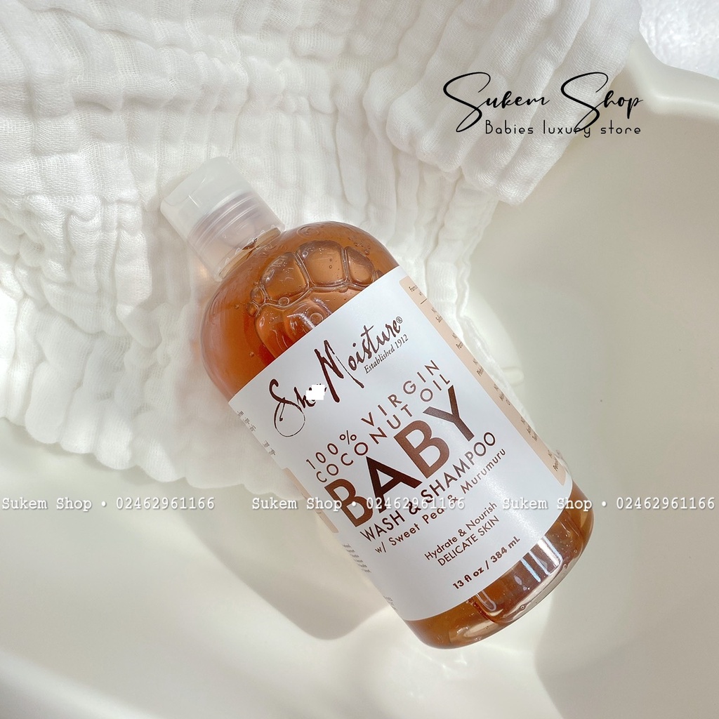 Sữa tắm gội Shea moisture Baby cho bé 384ml