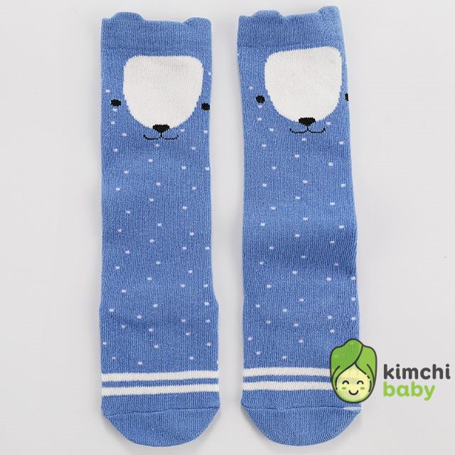 Tất Cổ dài Chống trượt Thu đông chất Cotton co giãn cho Bés KICHIBA TCD01