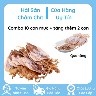 Combo 10 con mực khô + tặng thêm 2 con