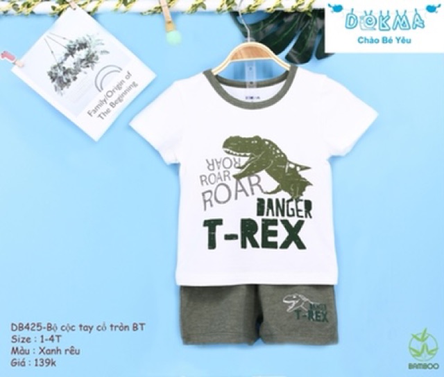 Bộ cộc tay BT 1-4T sợi tre