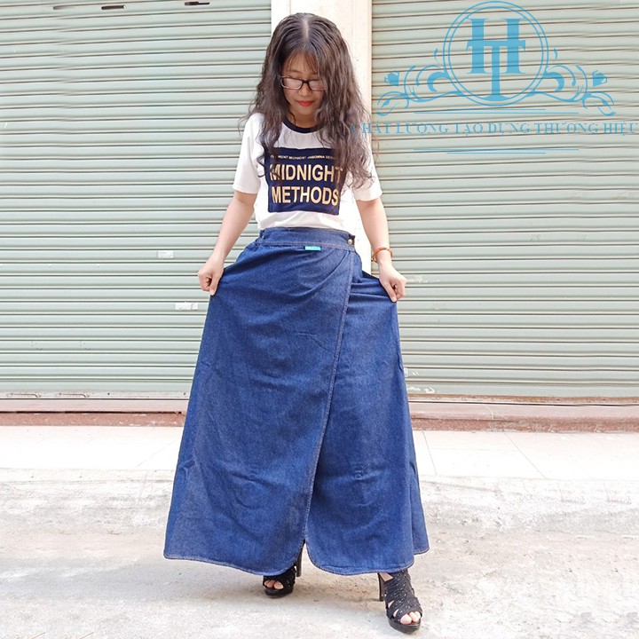 [ GIÁ GỐC TẬN XƯỞNG ] VÁY QUẦN CHỐNG NẮNG JEAN TRƠN - Váy chống nắng chống tia UV 100% H&T Fashion | BigBuy360 - bigbuy360.vn