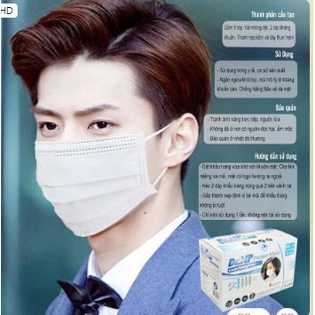 Khẩu Trang Y Tế Dr NP 4 Lớp Kháng Khuẩn, Hàng xuất khẩu, Nguyên liệu sản xuất tại Việt Nam [Nhiều màu]