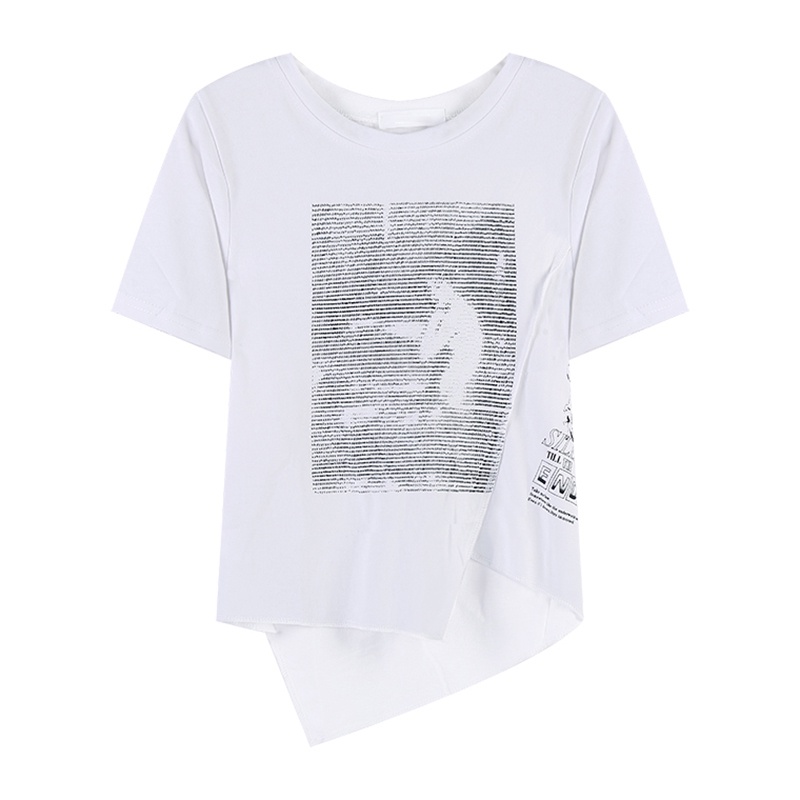 NRVP Áo thun tay ngắn dáng ôm phong cách Hàn Quốc thời trang mùa hè cho nữ