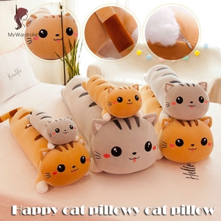 ETXK Happy Cat Plush Toy Cute Cat Pillow Children’s Toys Birthday Gift Durable