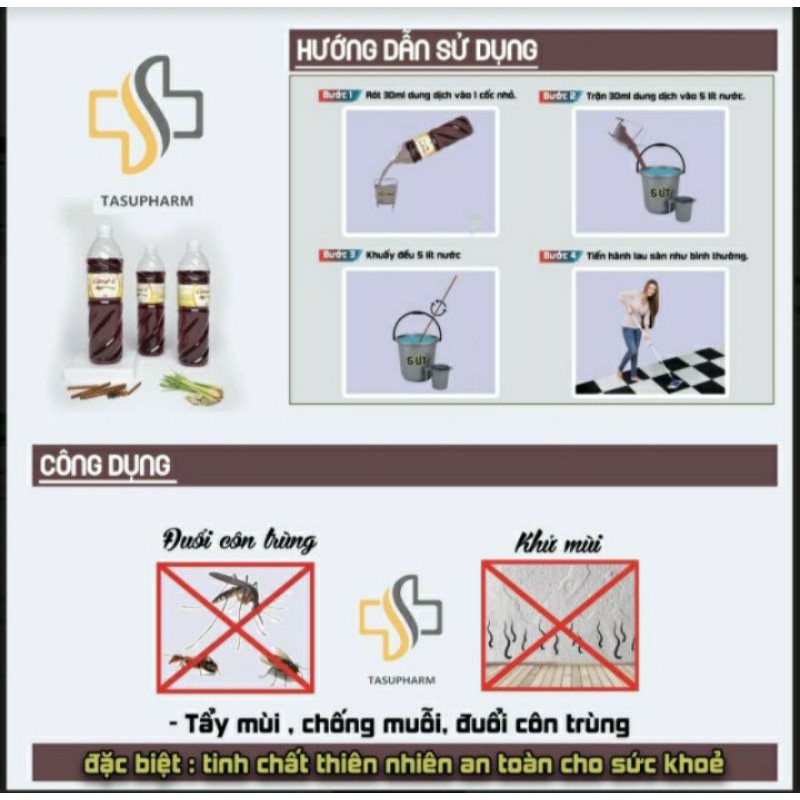 ✅  SẢ QUẾ LAU SÀN 1500ML