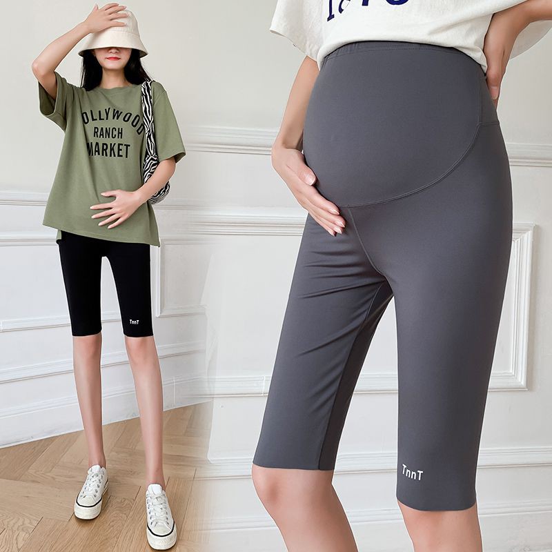 Quần Legging Ngắn Chất Liệu Mỏng Thời Trang Cho Mẹ Bầu