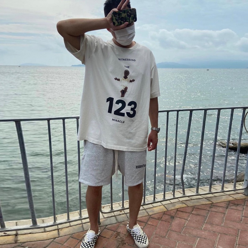 Áo Thun Tay Ngắn In Hình Chân Dung Thời Trang Dành Cho Nam