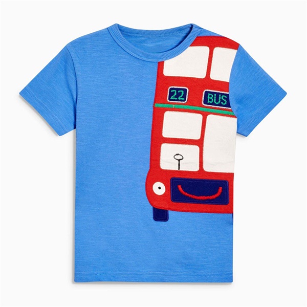 Áo hè cotton Little maven xe bus đỏ LM51812 cho bé trai 2-8t - Little Maven Official store
