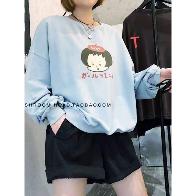 [FREESHIP ĐƠN TỪ 50K] Áo thun cô gái đội mũ Lucky chữ nhật DTR0919