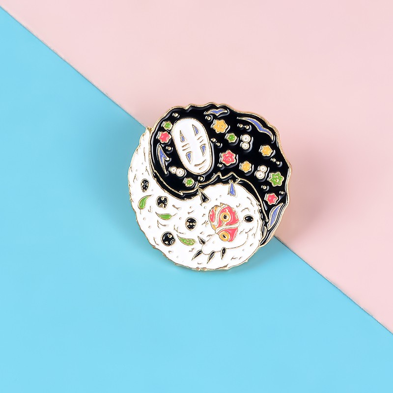 Ghim Cài Áo QIHE JEWELRY Hình Vô Diện Dễ Thương