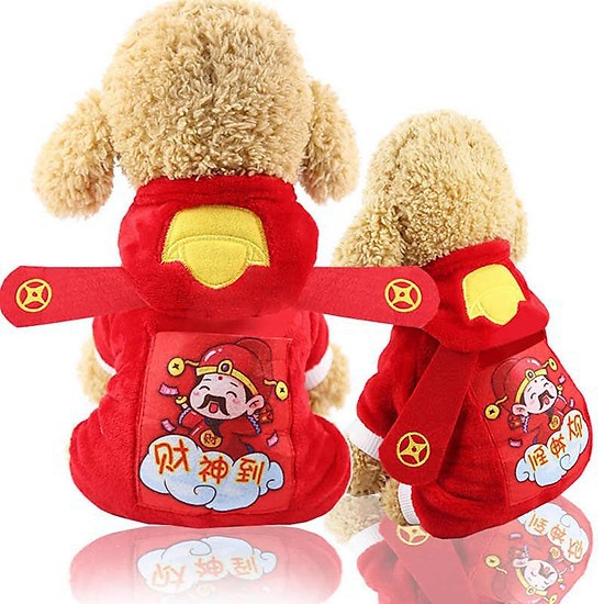 - Áo thần tài cho chó mèo