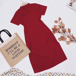 [ CÓ KÈM HÌNH THẬT ] ĐẦM SƯỜN XÁM ĐỎ XẺ TÀ