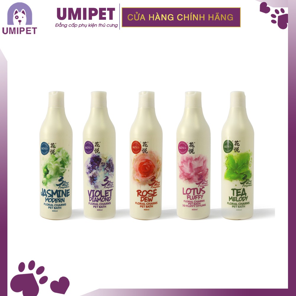 Sữa tắm Joyce-Dolls Jasmine cho Chó Mèo UMIPET - Hương Nhài 400ML