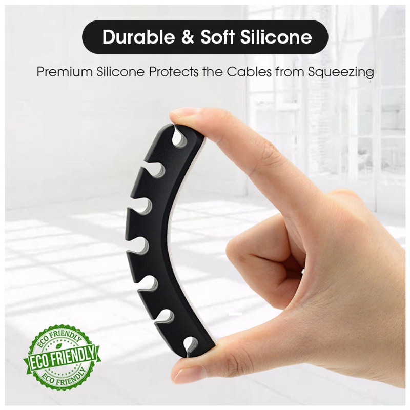 Giá Đỡ Kẹp Dây Cáp 7 Lỗ Sắp Xếp Gọn Gàng Cho Nhà Ở / Văn Phòng