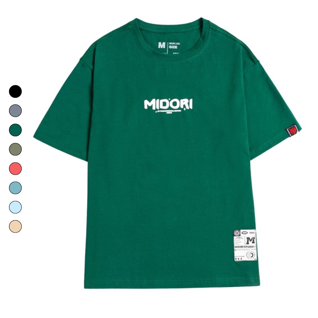 Áo thun form rộng tay lỡ nam nữ Phông Unisex In Nổi Midori By Your Side Local Brand Chính Hãng Midori M Studio