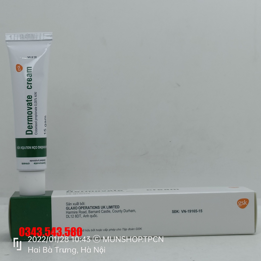 Kem bôi da DEMOVAT 15g