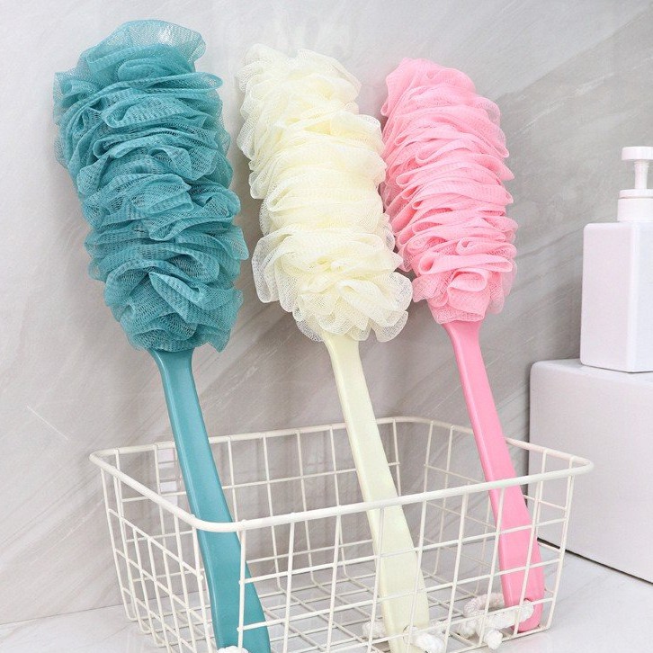 Bông tắm cán dài – Bông Tắm Siêu Tạo Bọt Mềm Mại Tiện Ích