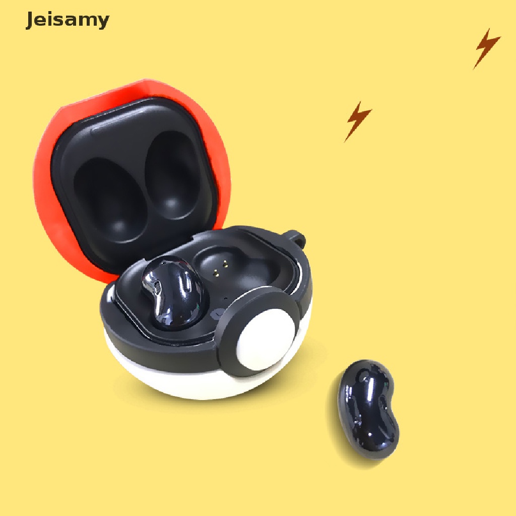 Vỏ bọc bảo vệ hộp sạc tai nghe Samsung Galaxy Buds Pro/ Live thiết kế quả bóng pokemon đáng yêu