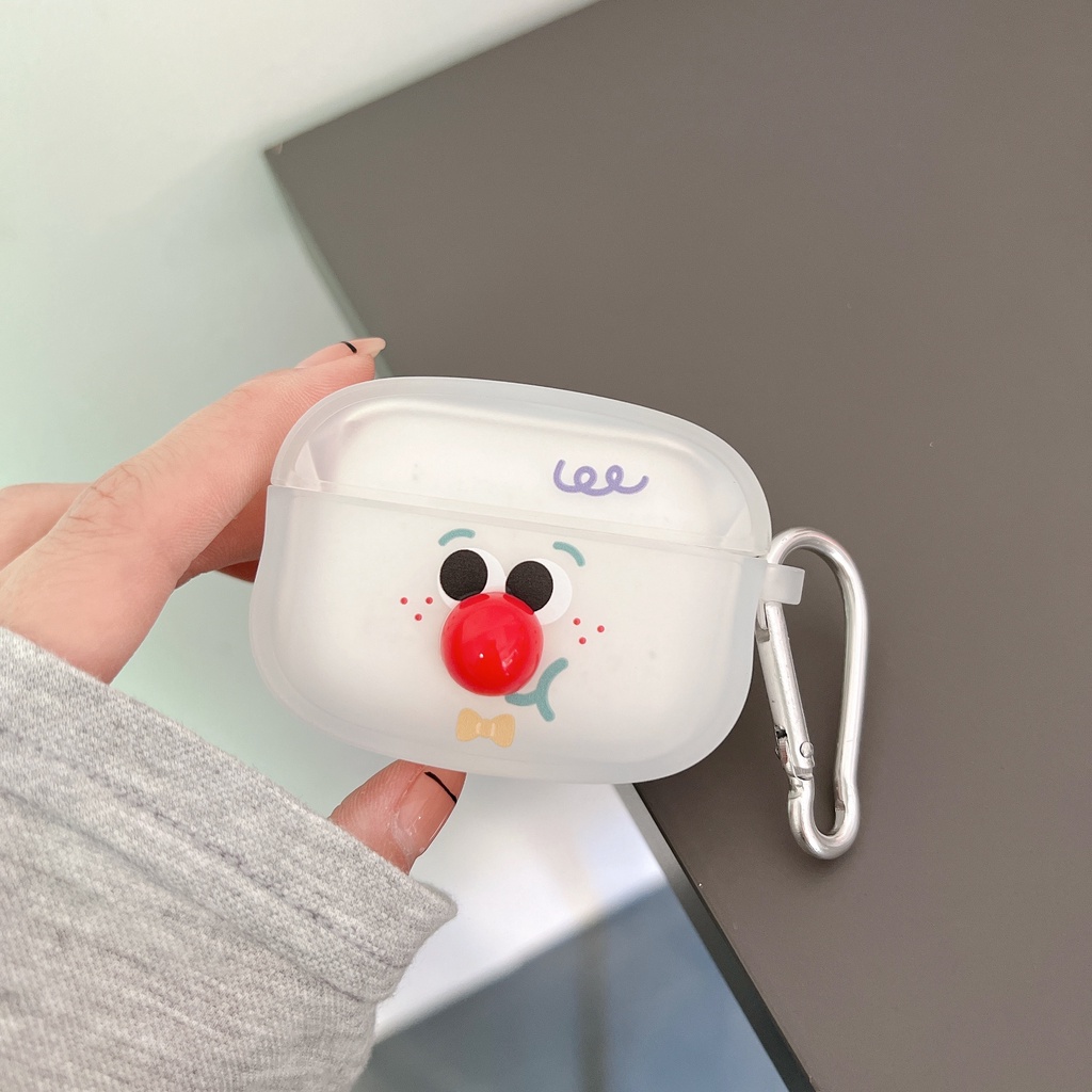 Vỏ Bảo Vệ Hộp Sạc Tai Nghe airpods 1 2 pro Bằng tpu Mềm Hình Biểu Cảm Dễ Thương