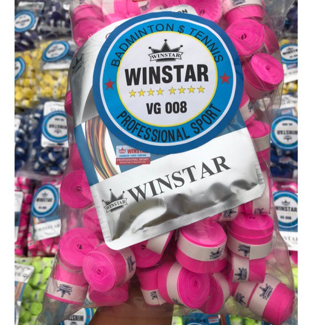 Quấn cán vợt cầu lông WINSTAR siêu thấm VG-008 (1 hộp 10 cuộn)