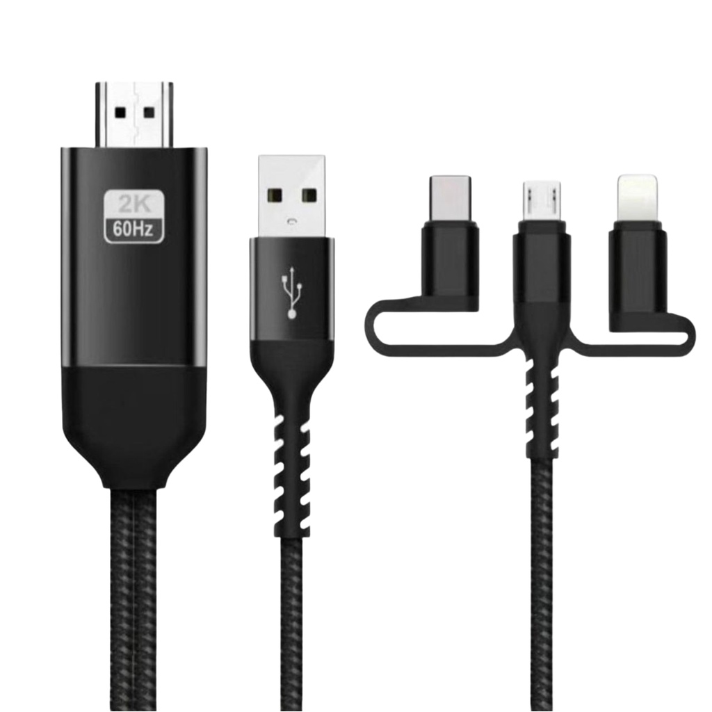 Cáp MHL Kết Nối Điện Thoại với Máy Chiếu Beecube, TV, các thiết bị có cổng HDMI
