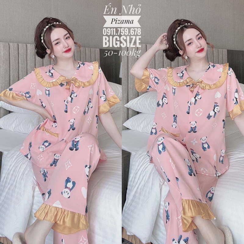 Đồ Bộ pizama Bigsize 50-100kg Dài mango cao cấp