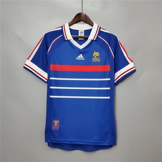 1998 Pháp Home Retro Classics Bóng đá Jersey Bóng đá