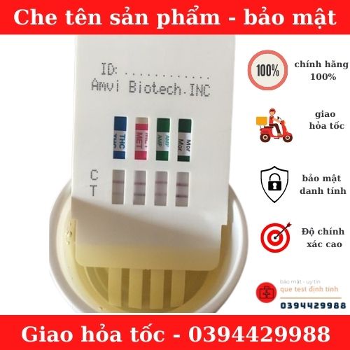 SHIP HỎA TỐC - Que test ma túy l Que thử ma túy 4 chân Amvi - nhanh chóng, bí mật.