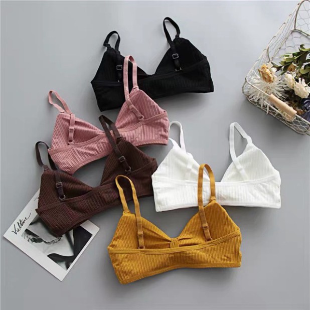 Áo Ngực Bra Nơ SAM SAM Xinh Có Mút Nâng Ngực Hàng Bán Shop Free size 40_58kg nha nàng tương đương size ngực 32-34-36