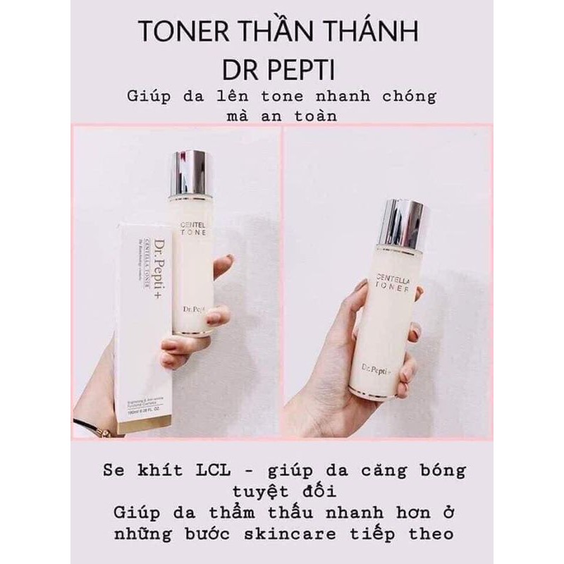 Nước Hoa Hồng Dr.Pepti+ Centella Toner Hàn Quốc chính hãng dành cho mọi loại da Joli Cosmetic | BigBuy360 - bigbuy360.vn