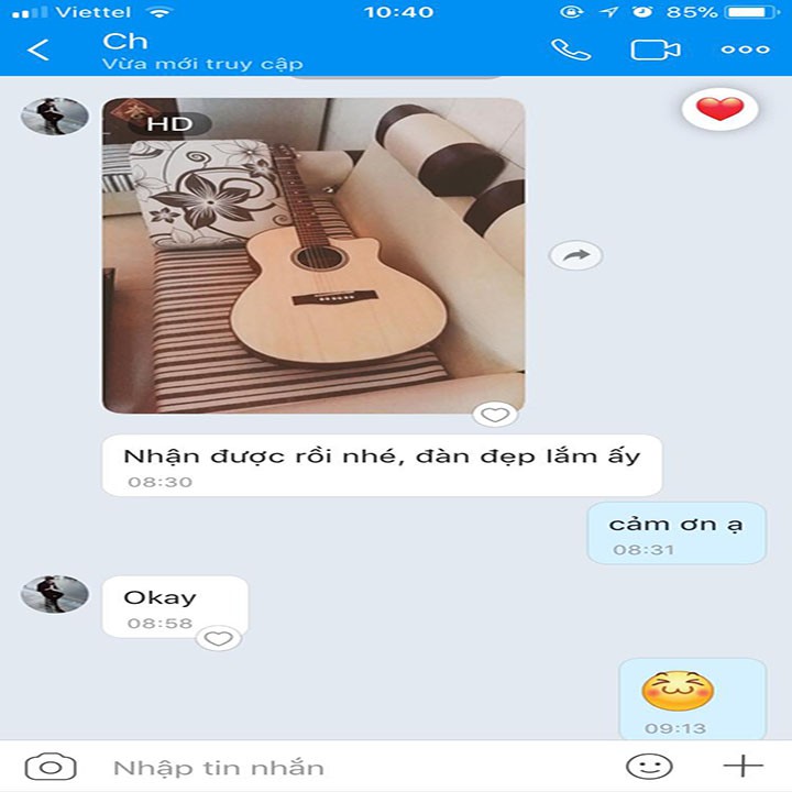 Đàn guitar SV001 - đàn acoustic tập chơi có ty chống cong - Tặng phụ kiện