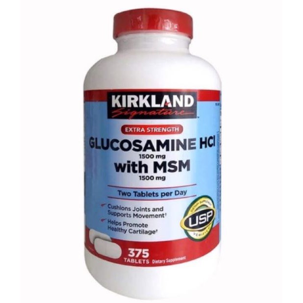 Thực phẩm bảo vệ sức khỏe hỗ trợ xương khớp KIRKLAND Signature Glucosamine With MSM 375 Viên