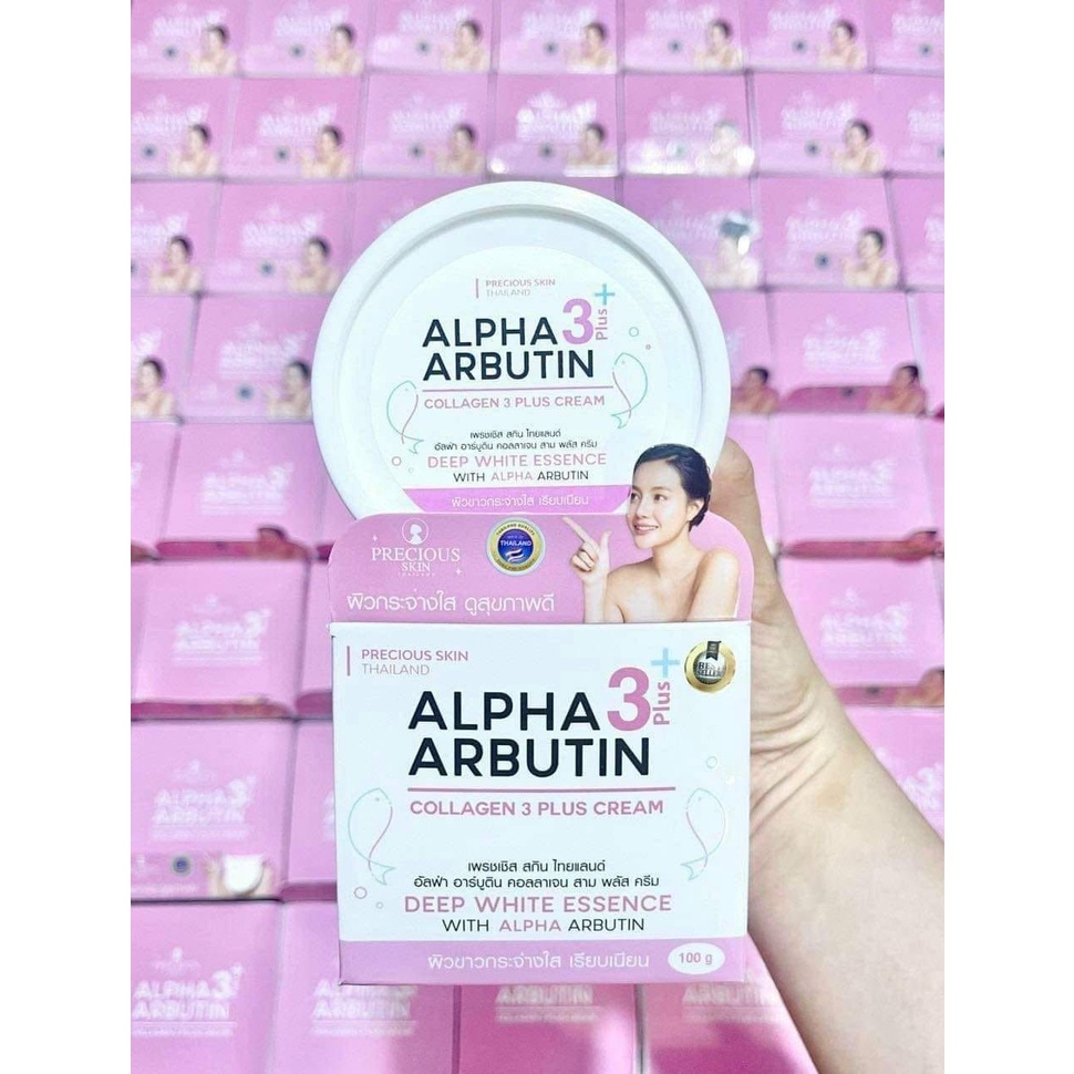 Kem dưỡng trắng da body Alpha Arbutin Collagen Cream Precious Skin Thái Lan 100ml.