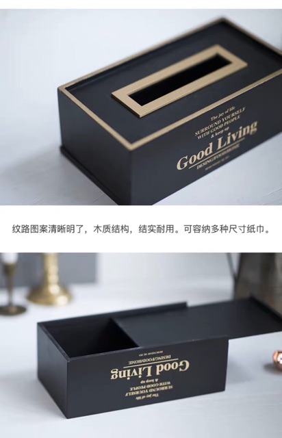Hộp đựng giấy ăn phong cách châu Âu