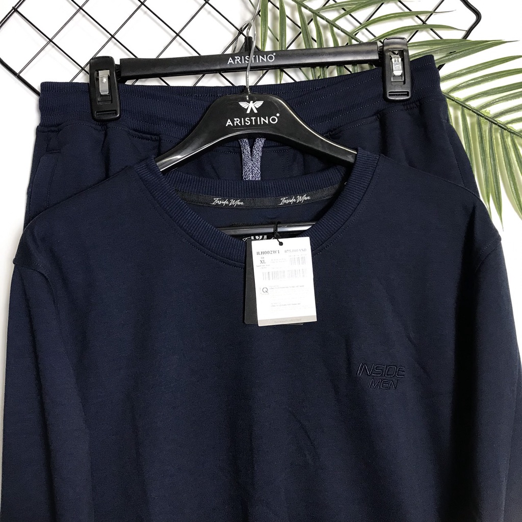 Bộ đồ thu đông nam Insidemen quần suông  túi khóa ILH002W1