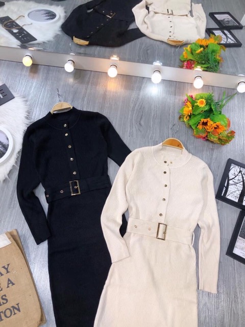 Váy Body Kèm Belt Hàng Xịn (kèm video, ảnh thật)