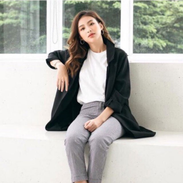 [HÀNG LOẠI 1] Áo vest blazer nữ màu đen một lớp style Korea trẻ trung thanh lịch (Thời trang công sở VIP) (Hàng y hình) | BigBuy360 - bigbuy360.vn