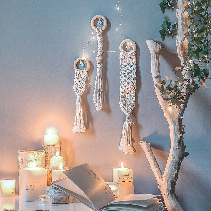 Thảm Dệt Thủ Công Treo Tường Phong Cách Bohemian Bắt Mắt Thích Hợp Dùng Trang Trí