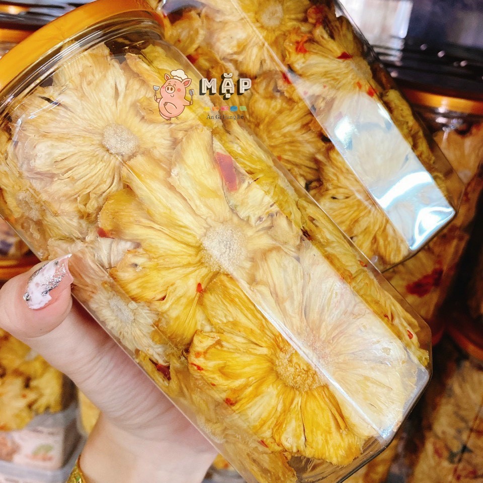 Thơm Sấy Muối Ớt Vị Chua Cay Mặn Ngọt Thơm Ngon 300g Loại 1