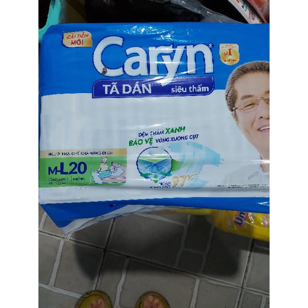 Mẫu mới Bỉm dán người già Caryn M/L20 (L20)