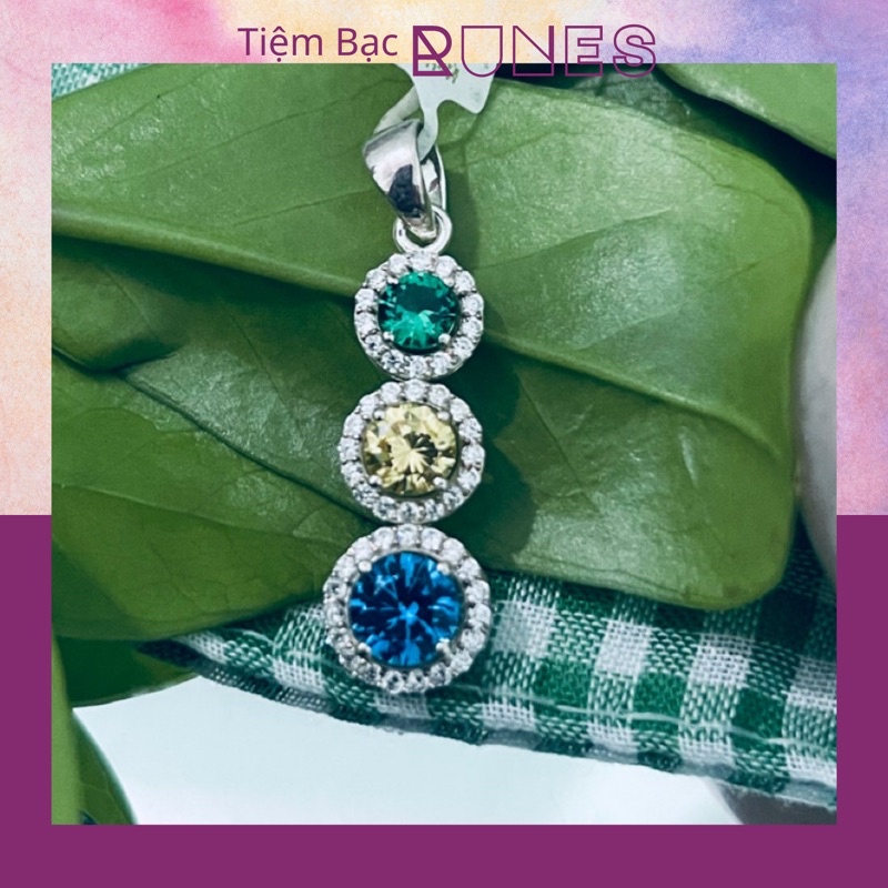 Mặt dây chuyền bạc 925 HÌNH HỘT CZ THÁP .
