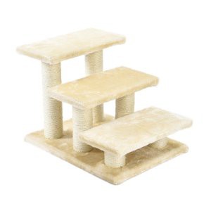 Đồ chơi cho mèo TRUSTIE  CAT STAIRCASE WITH SISAL POLE (BEIGE)